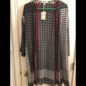 Black & white kimono